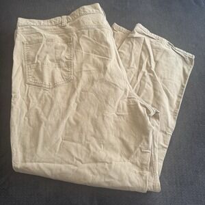 54 X 32 Tan Brown Carhartt Work pants Relaxed Or Baggy Fit Workwear